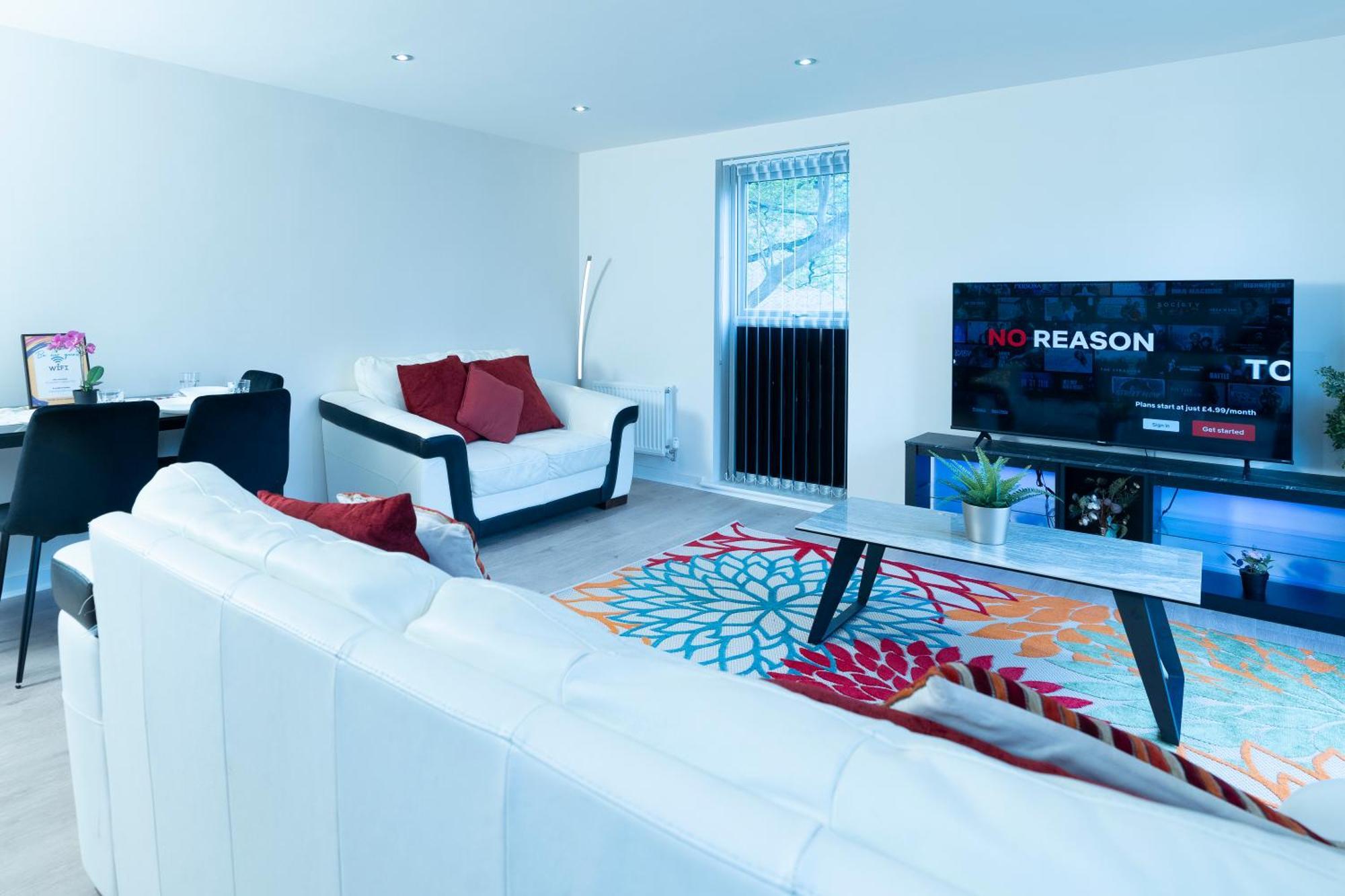 Luxury Ground Floor 2 Bedroom Apartment Free Wifi & Parking Sheffield Luaran gambar
